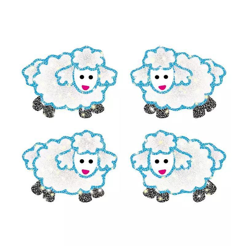 (12 PK) DAZZLE STICKERS LAMBS-Learning Materials-JadeMoghul Inc.