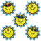 (12 PK) DAZZLE STICKERS SUNS-Learning Materials-JadeMoghul Inc.