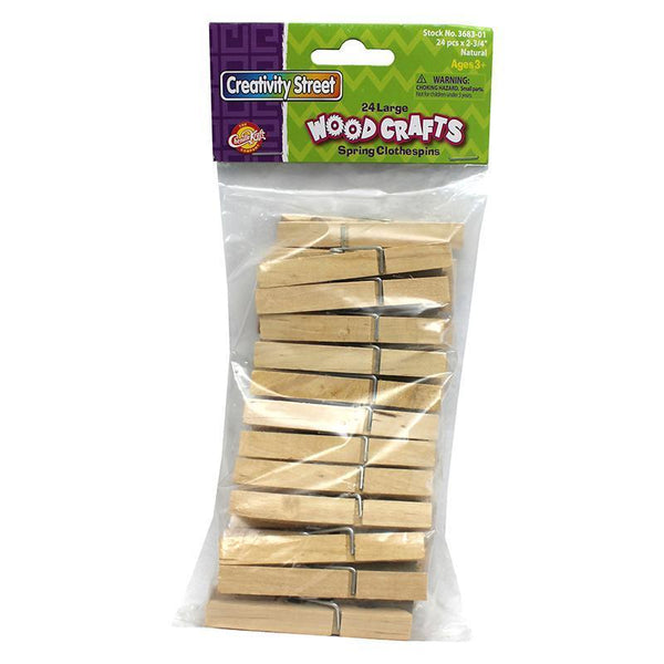 (12 PK) LARGE SPRING CLOTHESPINS-Arts & Crafts-JadeMoghul Inc.