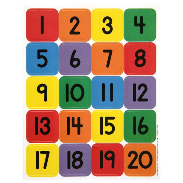 (12 PK) NUMBERS 1-20 THEME-Learning Materials-JadeMoghul Inc.