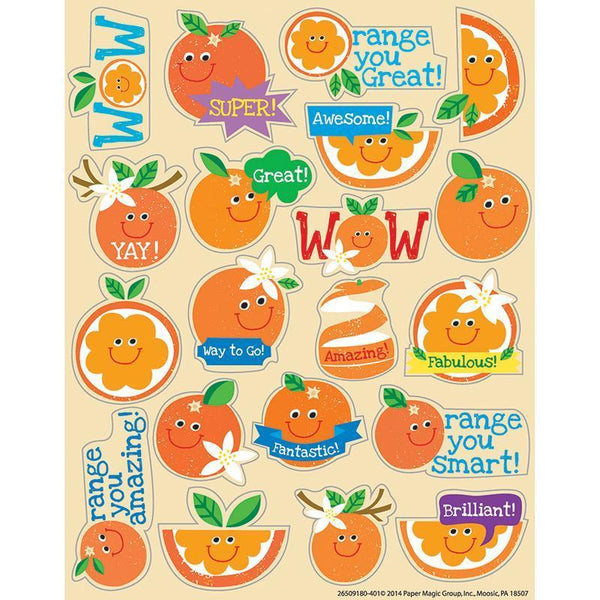 (12 PK) ORANGE SCENTED STICKERS-Learning Materials-JadeMoghul Inc.