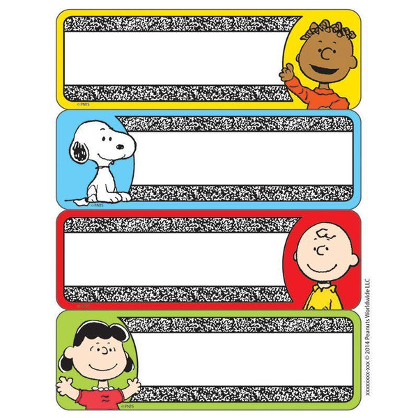 (12 PK) PEANUTS COMPOSITION LABEL-Learning Materials-JadeMoghul Inc.