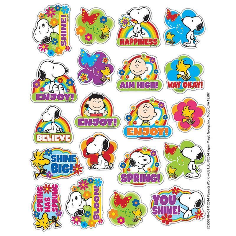 (12 PK) PEANUTS SPRING THEME-Learning Materials-JadeMoghul Inc.