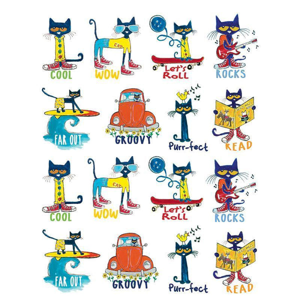 (12 PK) PETE THE CAT STICKERS-Learning Materials-JadeMoghul Inc.