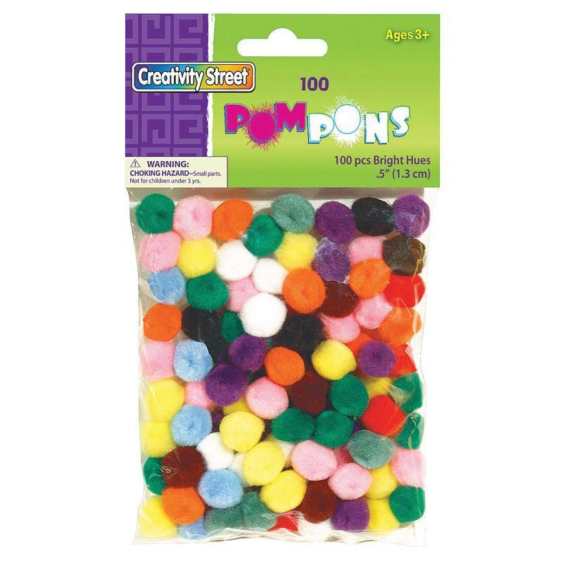 (12 PK) POM PONS ASSORTED 1/2IN-Arts & Crafts-JadeMoghul Inc.