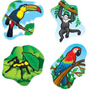 (12 PK) RAINFOREST ANIMALS STICKERS-Learning Materials-JadeMoghul Inc.