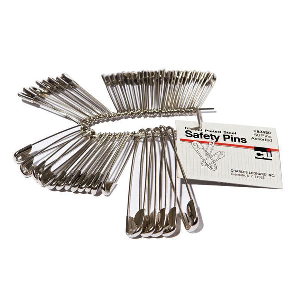 (12 PK) SAFETY PINS ASSORTED SIZES-Supplies-JadeMoghul Inc.