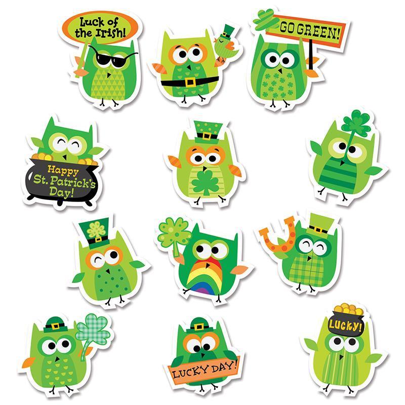 (12 PK) ST PATRICKS DAY OWLS REWARD-Learning Materials-JadeMoghul Inc.