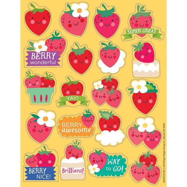 (12 PK) STRAWBERRY SCENTED STICKERS-Learning Materials-JadeMoghul Inc.