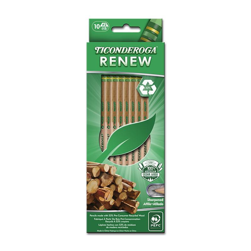 (12 PK) TICONDEROGA RENEW RECYCLED-Arts & Crafts-JadeMoghul Inc.