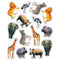 (12 PK) WILD ANIMALS OF THE-Learning Materials-JadeMoghul Inc.