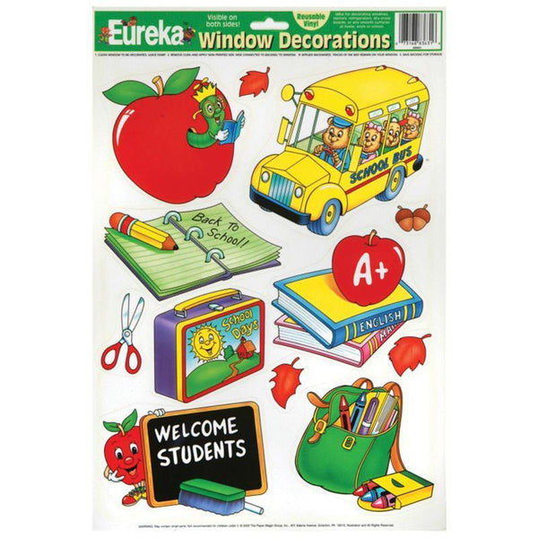 (12 PK) WINDOW CLING WELCOME-Learning Materials-JadeMoghul Inc.