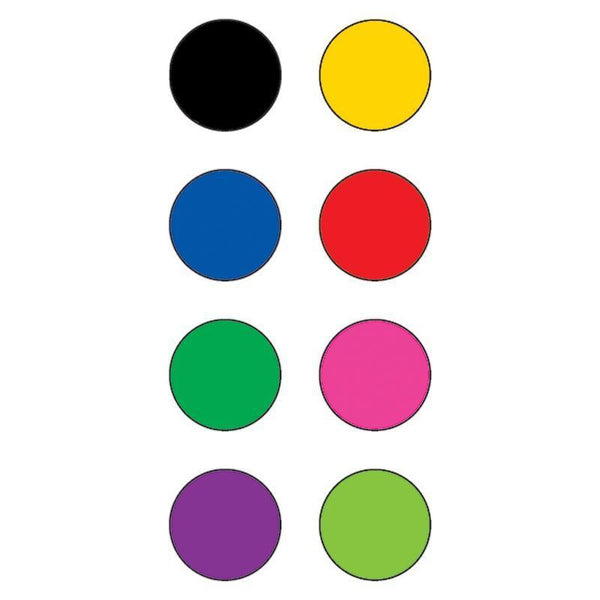 (12 Pk) Colorful Circles Mini-Learning Materials-JadeMoghul Inc.