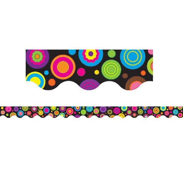 (12 Pk) Colorful Circles Scalloped-Learning Materials-JadeMoghul Inc.