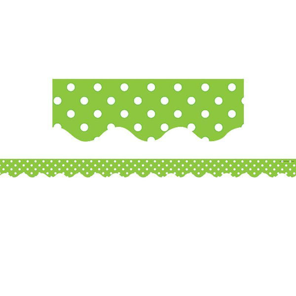 (12 Pk) Lime Mini Polka Dots Border-Learning Materials-JadeMoghul Inc.