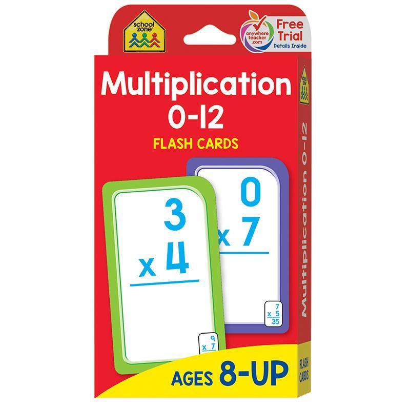 (12 PK) MULTIPLICATION 0-12 FLASH-Learning Materials-JadeMoghul Inc.