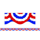 (12 PK) PATRIOTIC BUNTING SCALLOPED-Learning Materials-JadeMoghul Inc.