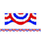 (12 PK) PATRIOTIC BUNTING SCALLOPED-Learning Materials-JadeMoghul Inc.