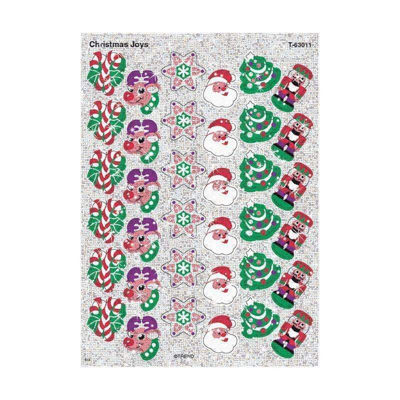 (12 PK) SPARKLE STICKERS CHRISTMAS-Learning Materials-JadeMoghul Inc.