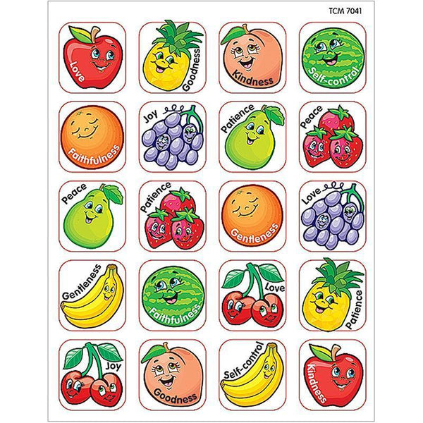 (12 Pk) Stickers Fruit Of The-Learning Materials-JadeMoghul Inc.