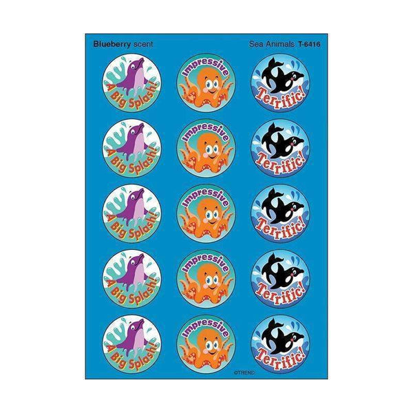 (12 PK) STINKY STICKERS SEA ANIMALS-Learning Materials-JadeMoghul Inc.