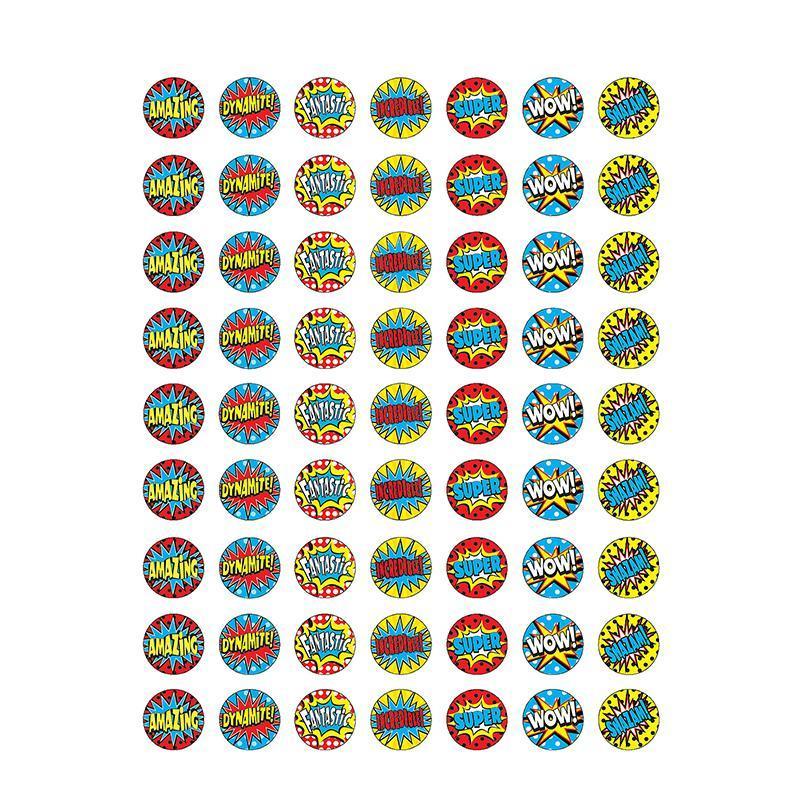 (12 Pk) Superhero Mini Stickers-Learning Materials-JadeMoghul Inc.