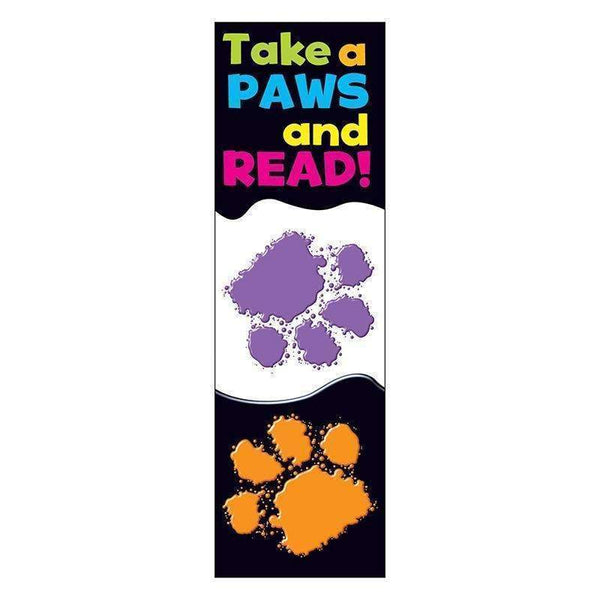 (12 PK) TAKE A PAWS BOOKMARKS-Learning Materials-JadeMoghul Inc.