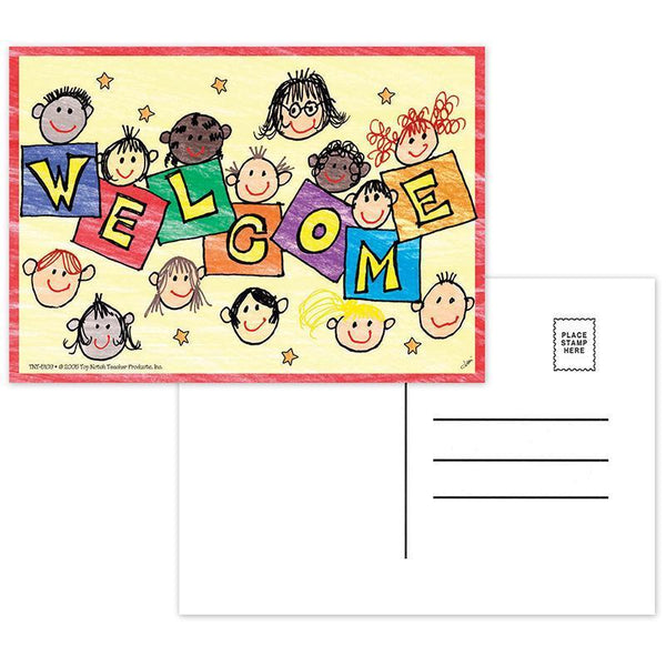 (12 Pk) Welcome Postcards 30 Per Pk-Supplies-JadeMoghul Inc.