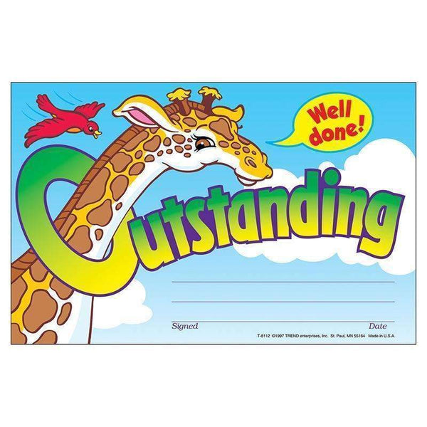 (12 PK)AWARDS OUTSTANDING 30 PER PK-Learning Materials-JadeMoghul Inc.