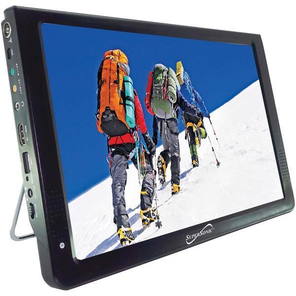 12" Portable LCD TV, AC/DC Compatible with RV/Boat-Televisions-JadeMoghul Inc.