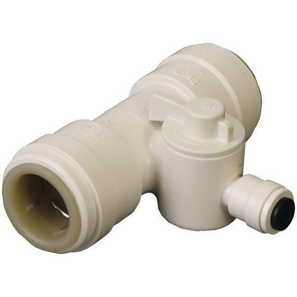 1/2" Quick-Connect Tee Valve-Fittings, Valves, Unions & Adapters-JadeMoghul Inc.