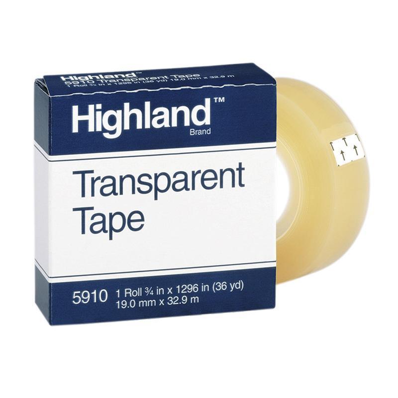 (12 Rl) Tape Highland Transparent-Supplies-JadeMoghul Inc.