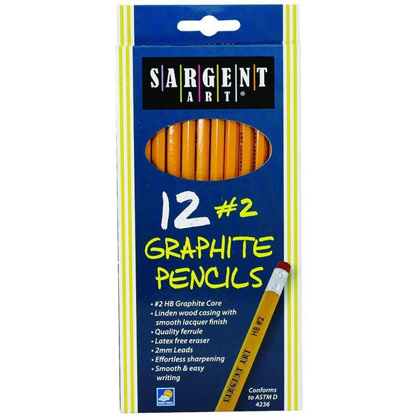 12CT HB GRAPHITE PENCILS-Arts & Crafts-JadeMoghul Inc.