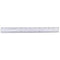 12IN PLASTIC RULER CLEAR-Supplies-JadeMoghul Inc.