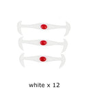 12pcs/lot Black Round Creative No Tie Shoelaces Elastic Silicone Shoe Lace N026 JadeMoghul Inc. 