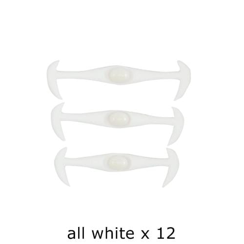 12pcs/lot Black Round Creative No Tie Shoelaces Elastic Silicone Shoe Lace N026 JadeMoghul Inc. 