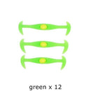 12pcs/lot Black Round Creative No Tie Shoelaces Elastic Silicone Shoe Lace N026 JadeMoghul Inc. 