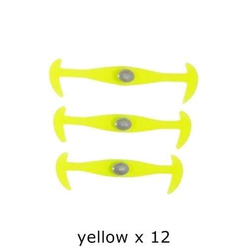 12pcs/lot Black Round Creative No Tie Shoelaces Elastic Silicone Shoe Lace N026 JadeMoghul Inc. 