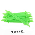 12pcs/lot Silicone Shoelaces No tie Elastic Shoe Laces Special Shoelace for Kids / Adults Lacing System Rubber Zapatillas N009 AExp