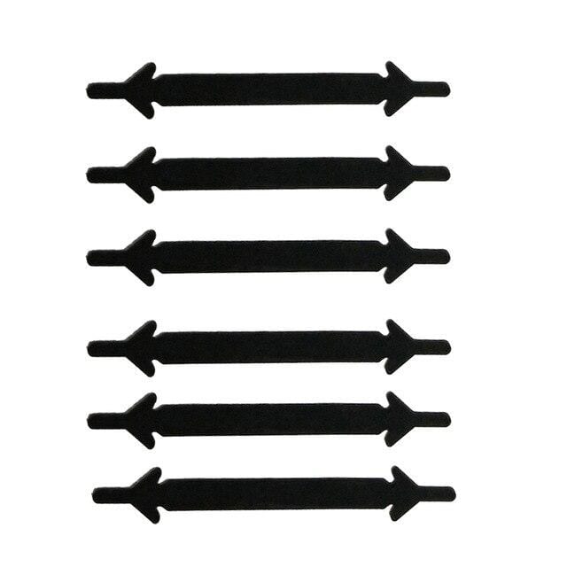 12pcs/Pack Shoes Accessories Elastic Silicone Shoelaces  Creative Lazy Silicone Laces No Tie Rubber  for Casual Sneaker JadeMoghul Inc. 