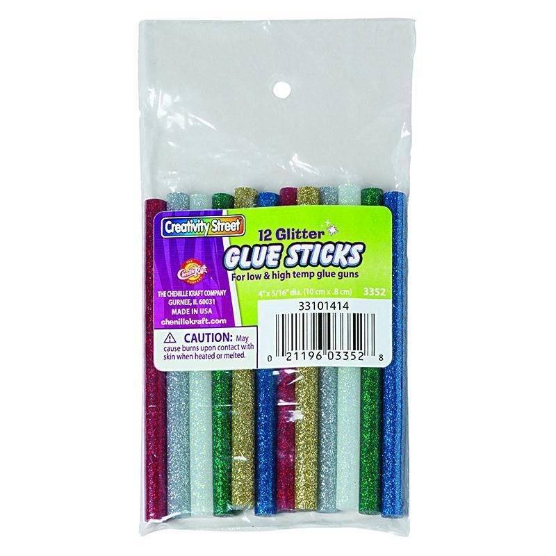 12PK HOT GLITTER GLUE STICKS-Arts & Crafts-JadeMoghul Inc.