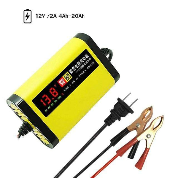 12V 6A Full Automatic Car Battery Charger Power Pulse Repair Chargers Wet Dry Lead Acid Battery-chargers Digital LCD Display JadeMoghul Inc. 