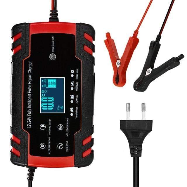 12V 6A Full Automatic Car Battery Charger Power Pulse Repair Chargers Wet Dry Lead Acid Battery-chargers Digital LCD Display JadeMoghul Inc. 