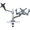 13"-27" Full-Motion Dual Desk Clamp-A/V Mounts & Organization-JadeMoghul Inc.