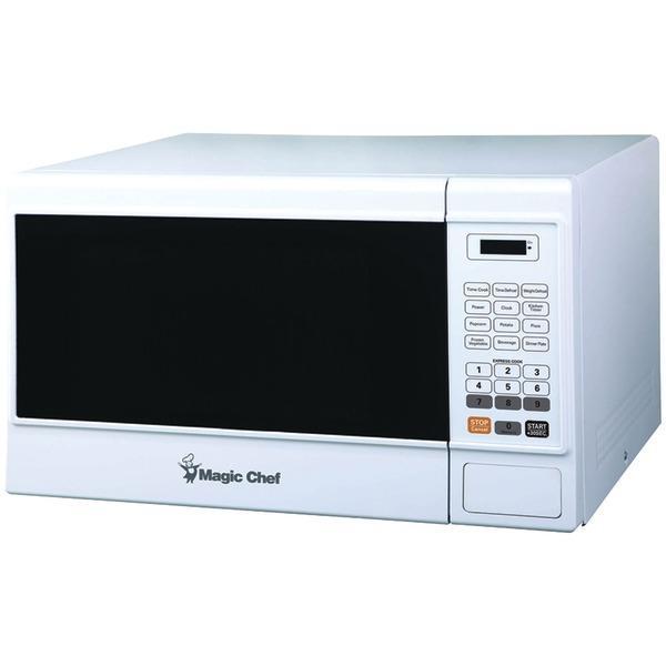 1.3-Cubic-ft Countertop Microwave (White)-Small Appliances & Accessories-JadeMoghul Inc.