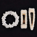 14 Colors Woman Elegant Pearl Hair Ties Beads Girls Scrunchies Rubber Bands Ponytail Holders Hair Accessories Elastic Hair Band AExp