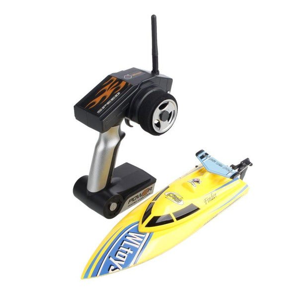 14" RC 4CH 2.4Ghz Freedom High Speed Racing Remote Control Boat Yellow-R/C Toys-JadeMoghul Inc.