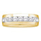 14k Yellow Gold Men's Round Diamond Channel-set Wedding Anniversary Band 1.00 Cttw - FREE Shipping (US/CAN)-Gold & Diamond Wedding Jewelry-8-JadeMoghul Inc.