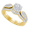 14k Yellow Gold Women's Princess Diamond Bridal Wedding Engagement Ring Band Set 3/4 Cttw - FREE Shipping (US/CAN)-Gold & Diamond Wedding Ring Sets-5.5-JadeMoghul Inc.