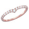 14kt Rose Gold Women's Round Diamond Chevron Stackable Band Ring 1/4 Cttw - FREE Shipping (US/CAN)-Rings And Bands-5-JadeMoghul Inc.